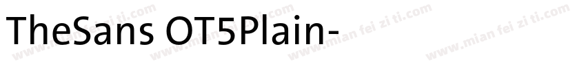 TheSans OT5Plain字体转换